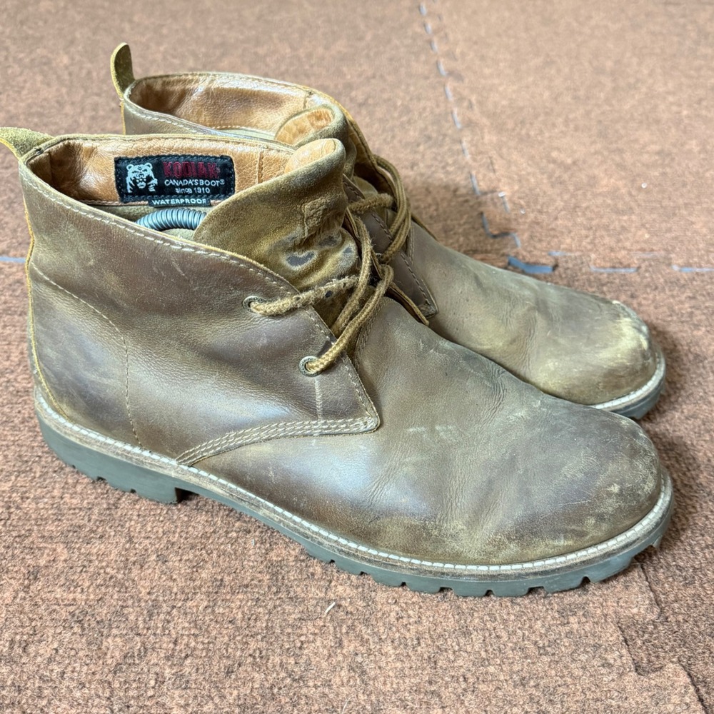 Kodiak Magog Mens Brown Leather Waterproof Chukka Boots KD419127DWD Size 12 US